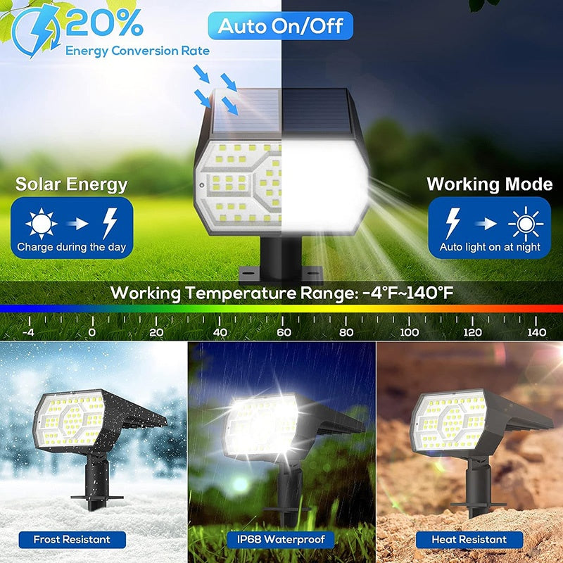 4 Pack In-Ground Solar Lights for Pathway or Garden