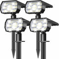 4 Pack In-Ground Solar Lights for Pathway or Garden