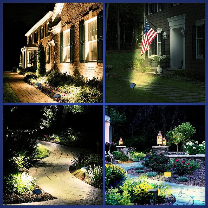 4 Pack In-Ground Solar Lights for Pathway or Garden